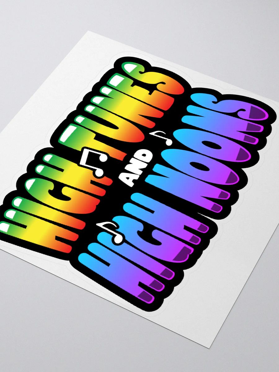 HIGH TUNES AND HIGH NOONS STICKER product image (7)