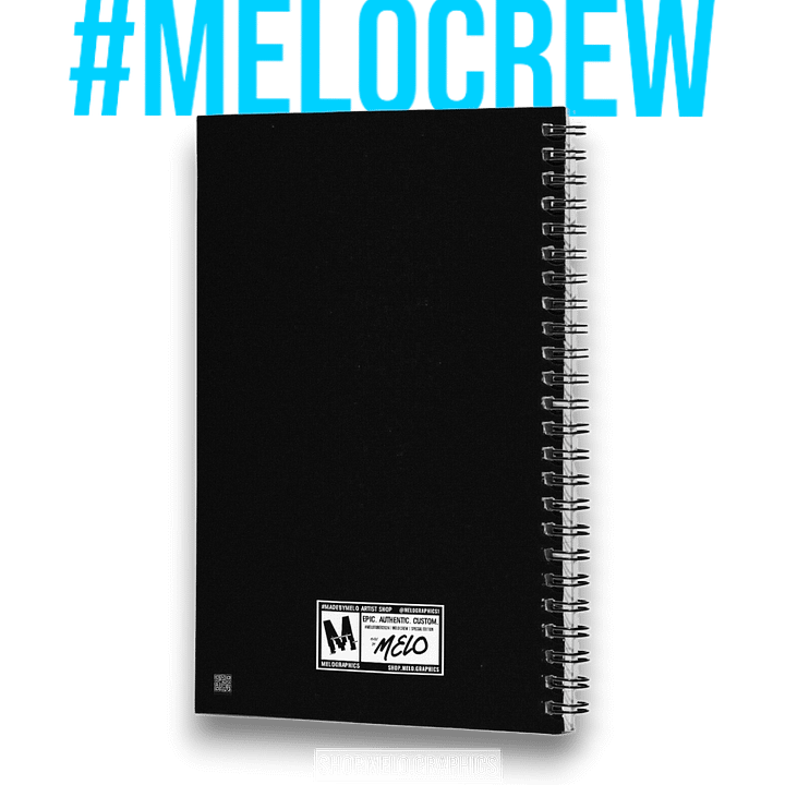#MELOtober 2024 Personalized MELO CREW Chaos - Spiral Notebook | #MadeByMELO product image (2)