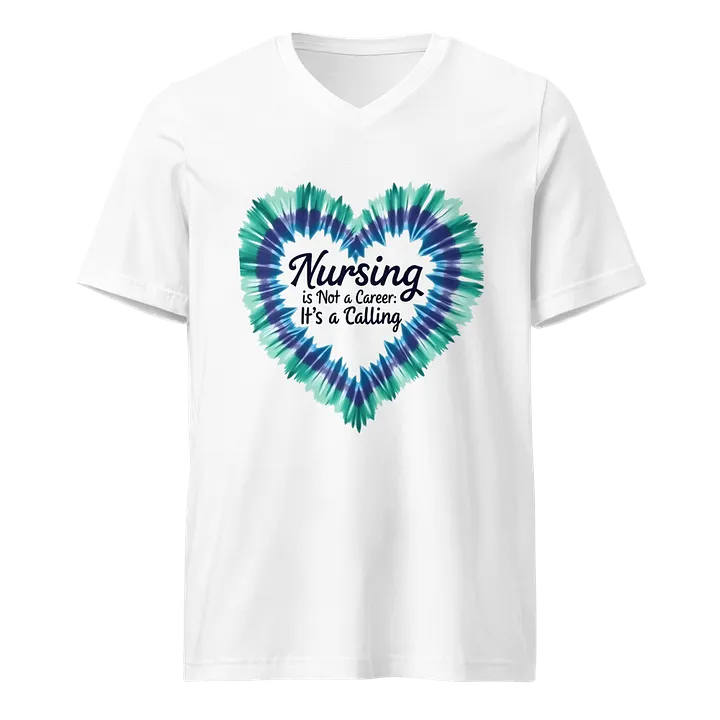 Nursing is a Calling, not a career V-Neck Tee product image (1)