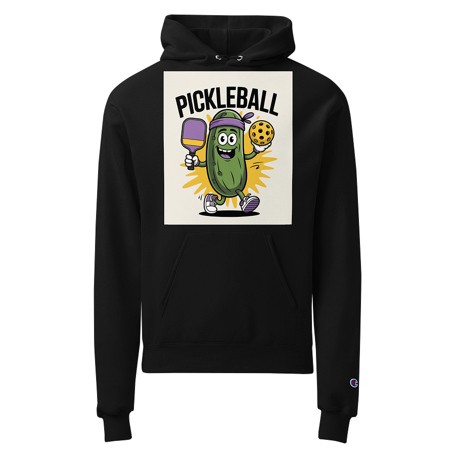 “Pickleball Power” Hoodie – Funny Pickle Character, Game-Ready Style product image (1)