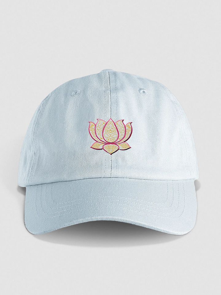 Lotus Bloom Embroidered Dad Hat product image (1)