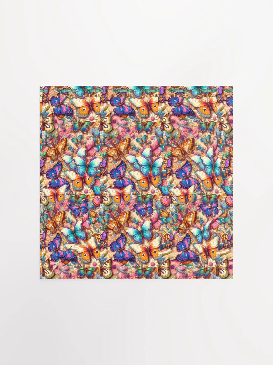 Butterfly Tunnel - 3D Stereogram Poster product image (2)