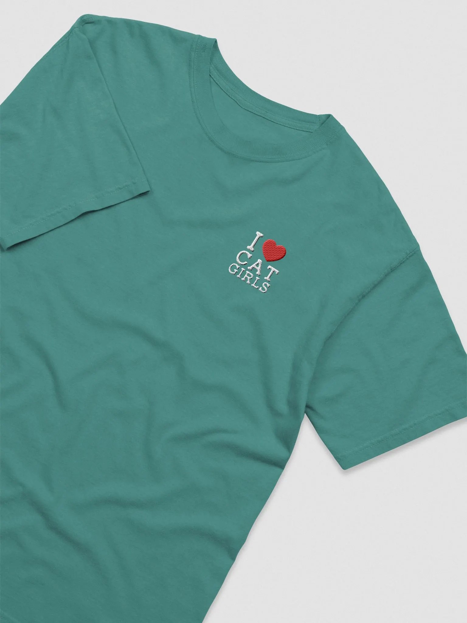 I Heart Cat Girls T-Shirt (Embroidered) product image (33)
