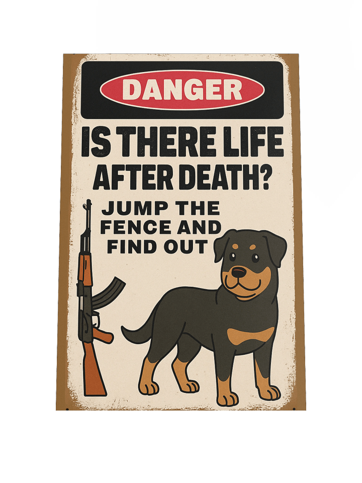 Rottweiler Warning Poster product image (2)