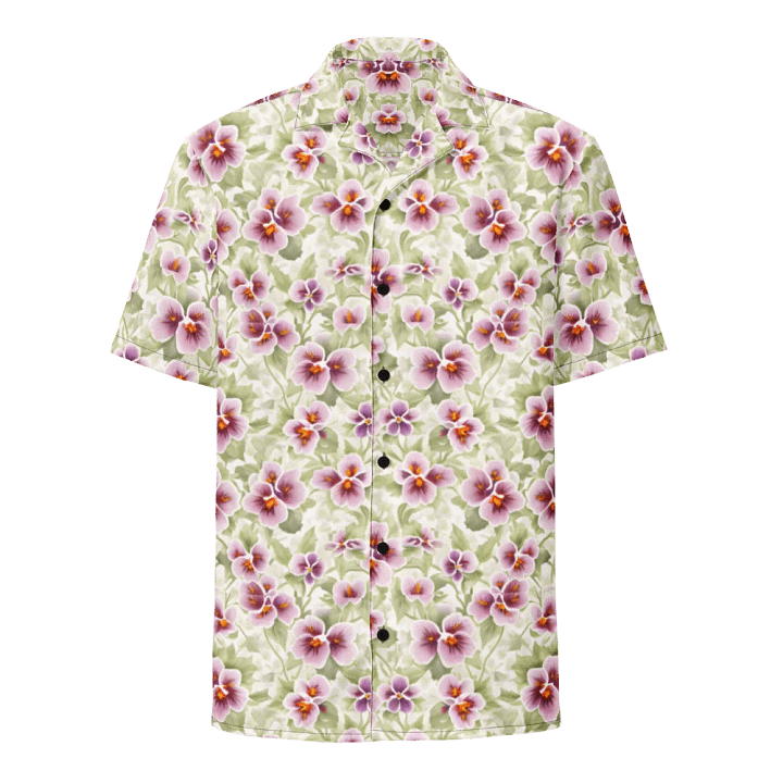 Floral Pattern Pansy Flowers Hawaiian Shirt product image (1)