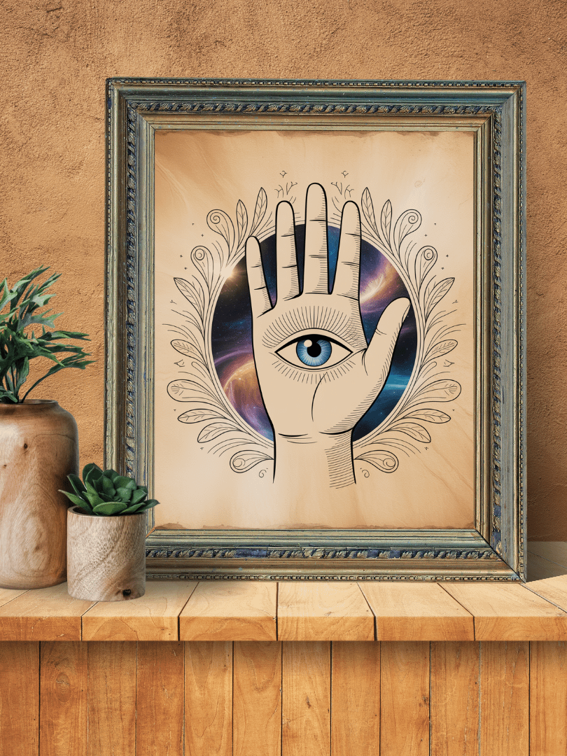 La Mano Sagrada del Ojo Protector - Arte Místico para la Paz Interior y la Protección Energética product image (2)