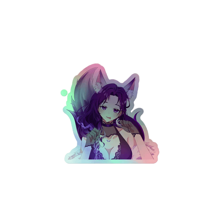 Alpha_Wolf_Luna Holographic Sticker product image (1)