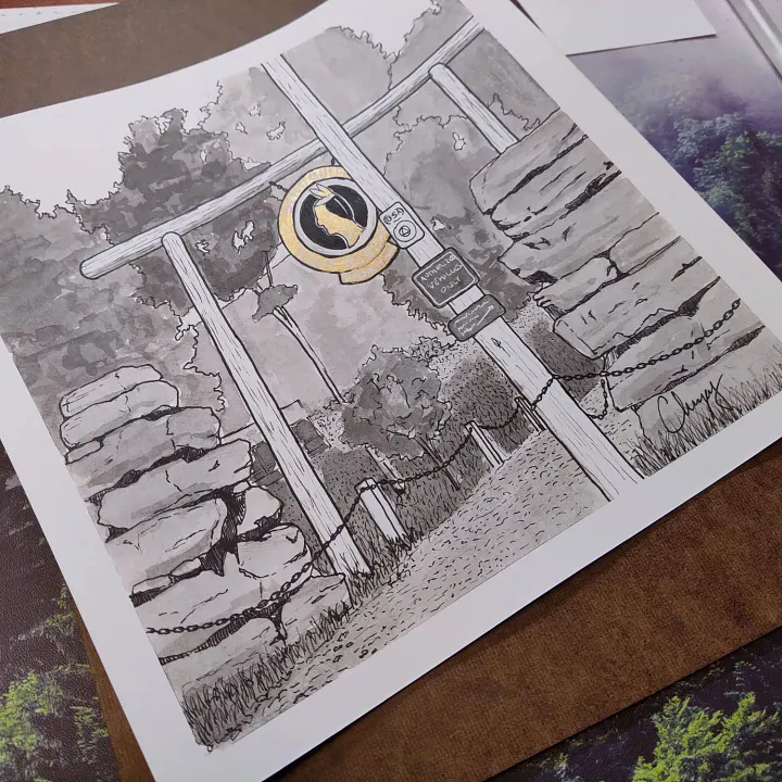 Sinoquipe Gate - Original Drawing product image (1)