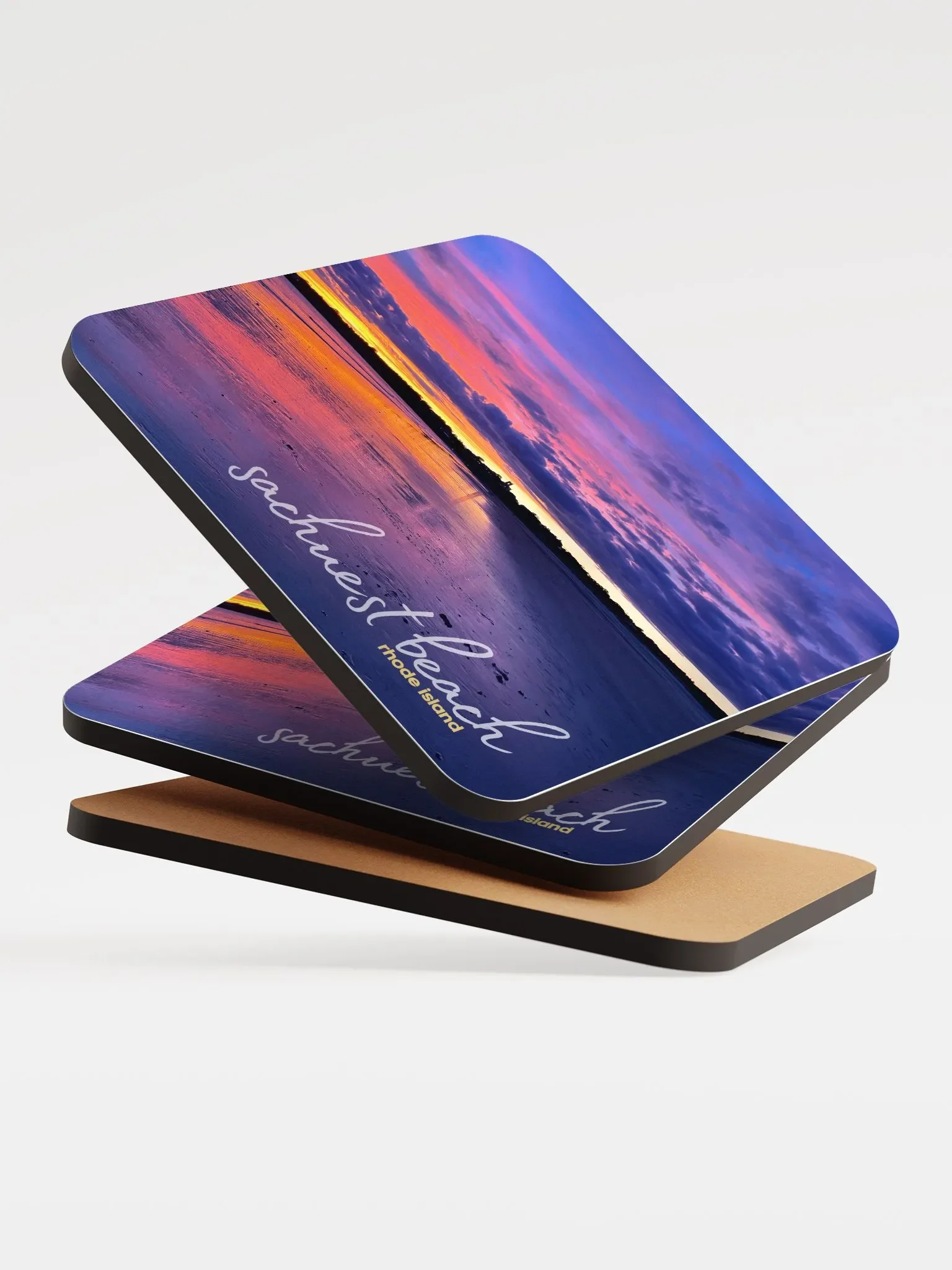 The Ocean State Series: Sachuest Sunset Coaster product image (4)