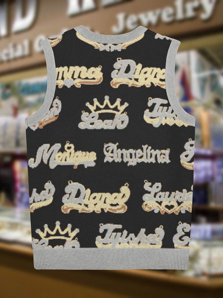 Nameplate Knit V-Neck Sweater product image (2)