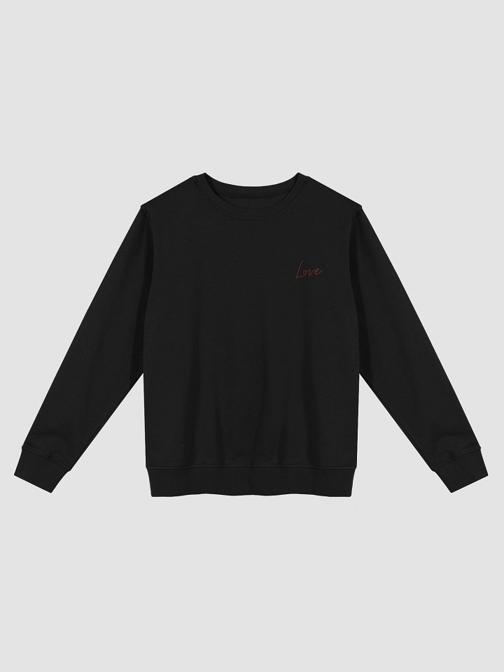 “Carry Peace, Choose Love” Embroidered Sweatshirt – Minimalist Poetic Design, Unisex Sweatshirt product image (1)
