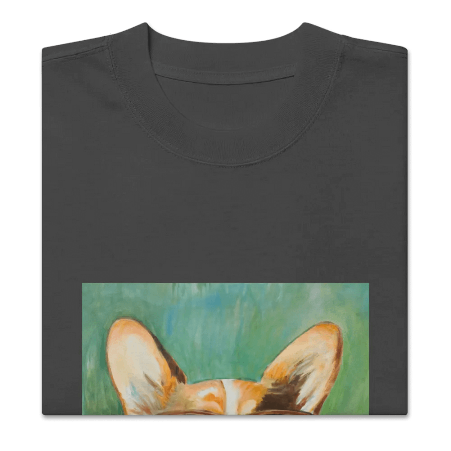 Cool Corgi Sunglasses Painting - dogPXL Artistic series Shades Oversized Tee product image (3)