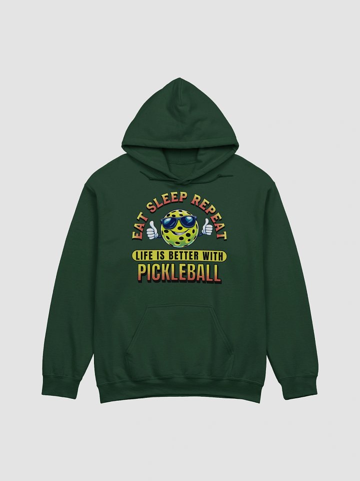 Eat Sleep Repeat Pickleball Thumbs Up Vibes Hoodie product image (5)