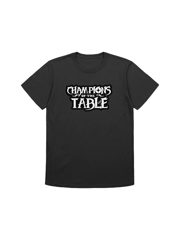 Champions of The Table - Full Logo Tee (Black & White) product image (1)