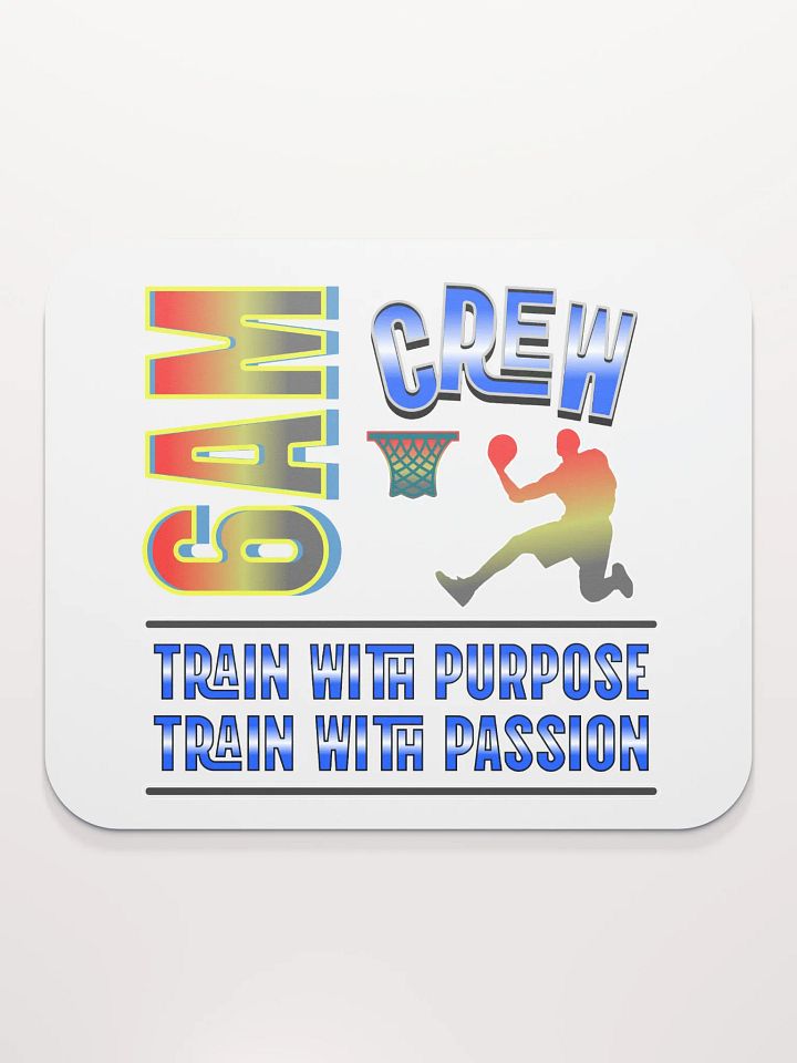 6AM Crew Train With Purpose Train With Passion Basketball Mouse Pad product image (1)