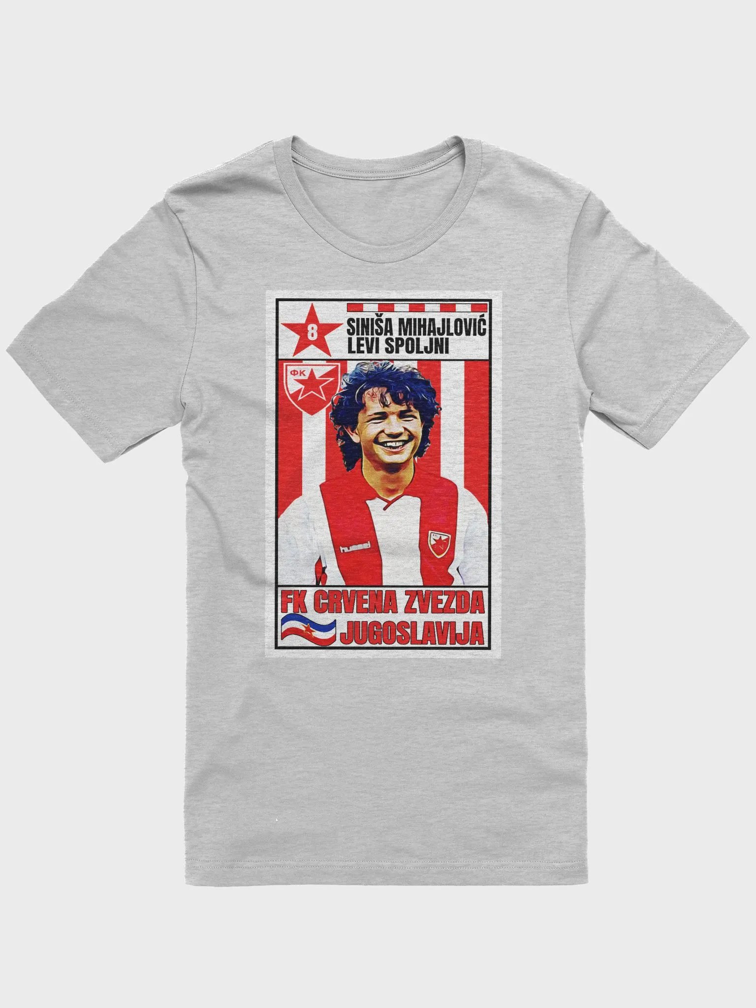 Siniša Mihajlović (FK Crvena Zvezda) #2 Bella+Canvas Supersoft T-Shirt product image (3)