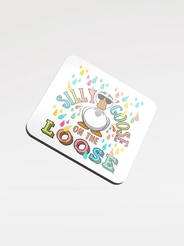 Silly Goose On The Loose Glossed Coaster product image (1)