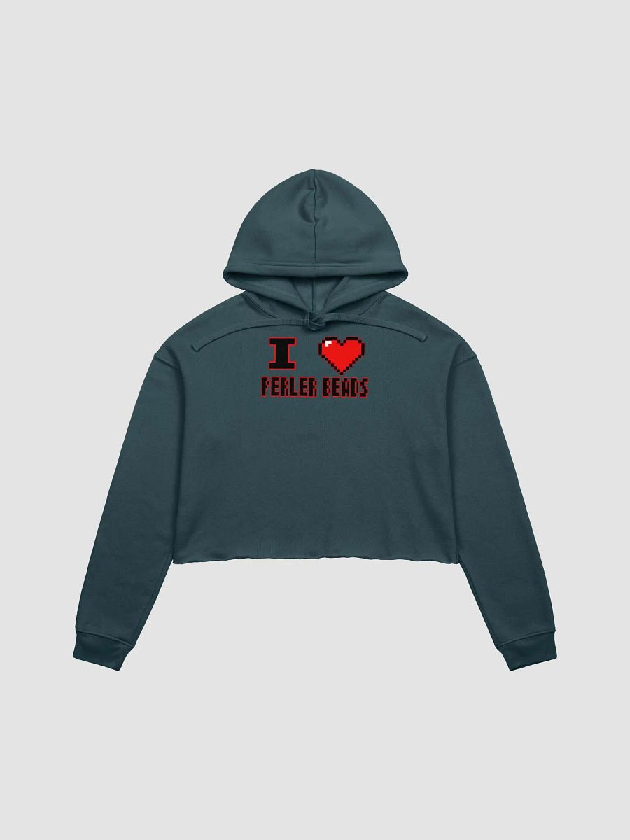 I Heart Perler Bead 2 Crop Hoodie product image (1)