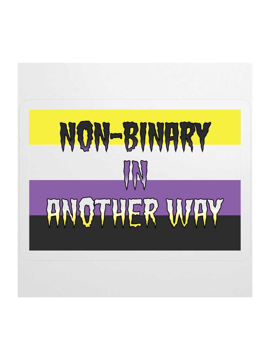 Non-binary In Another Way Sticker product image (1)