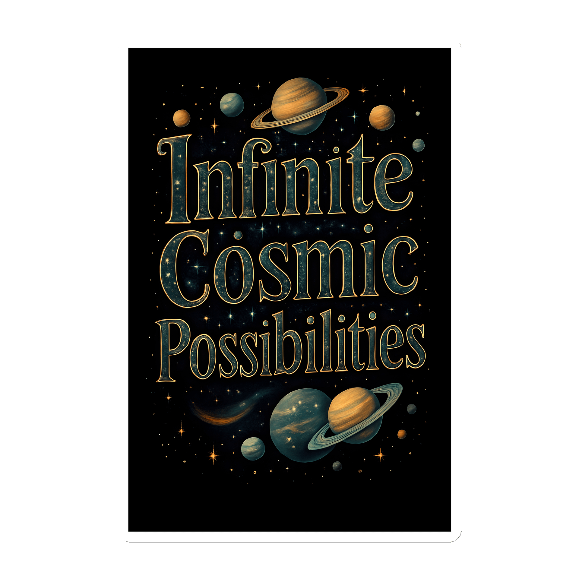 Infinite Cosmic Possibilities Cosmic Green Magnet product image (1)