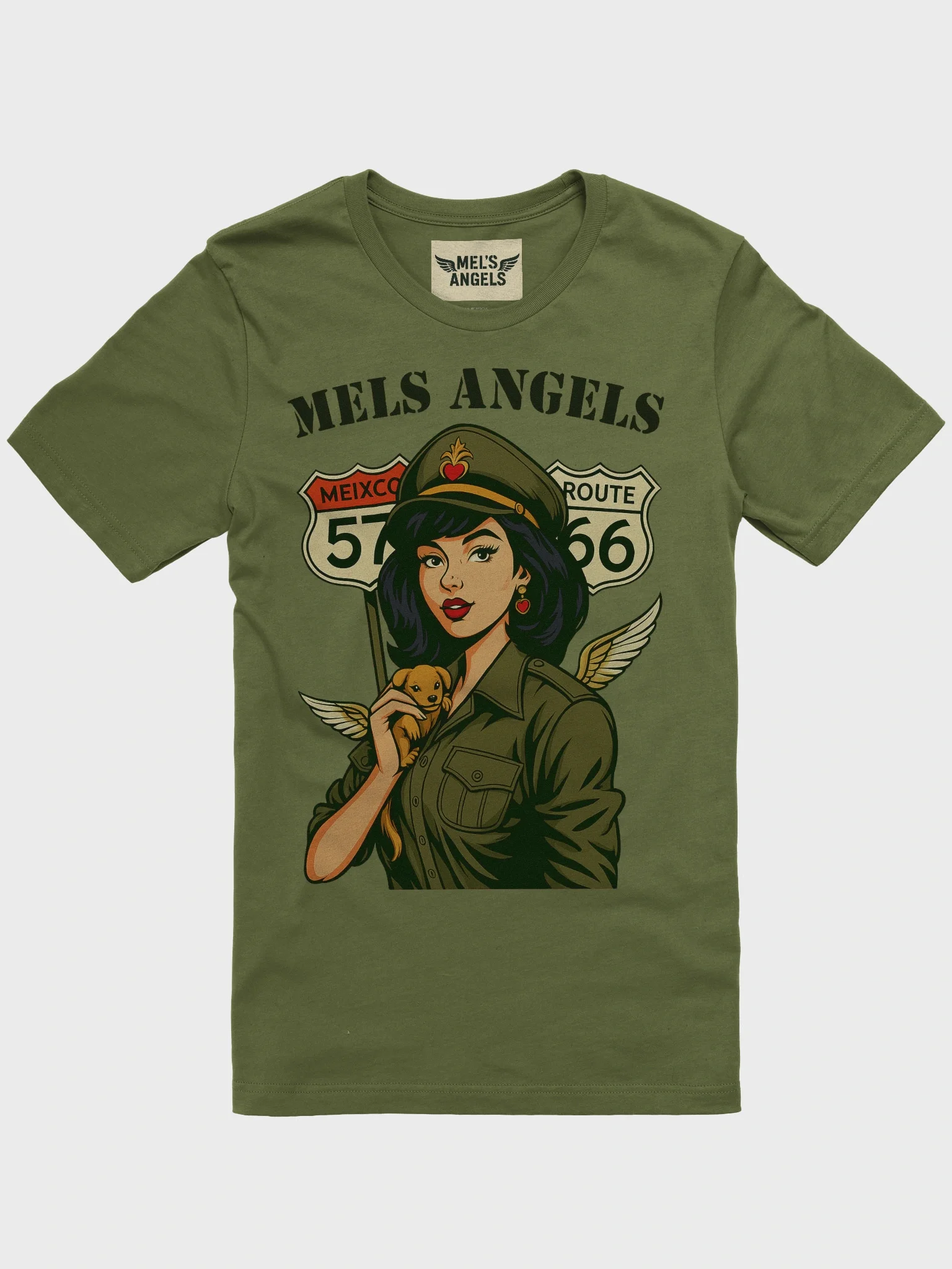 🪽 Mel’s Angels “Route 57–66” Vintage Tee product image (3)