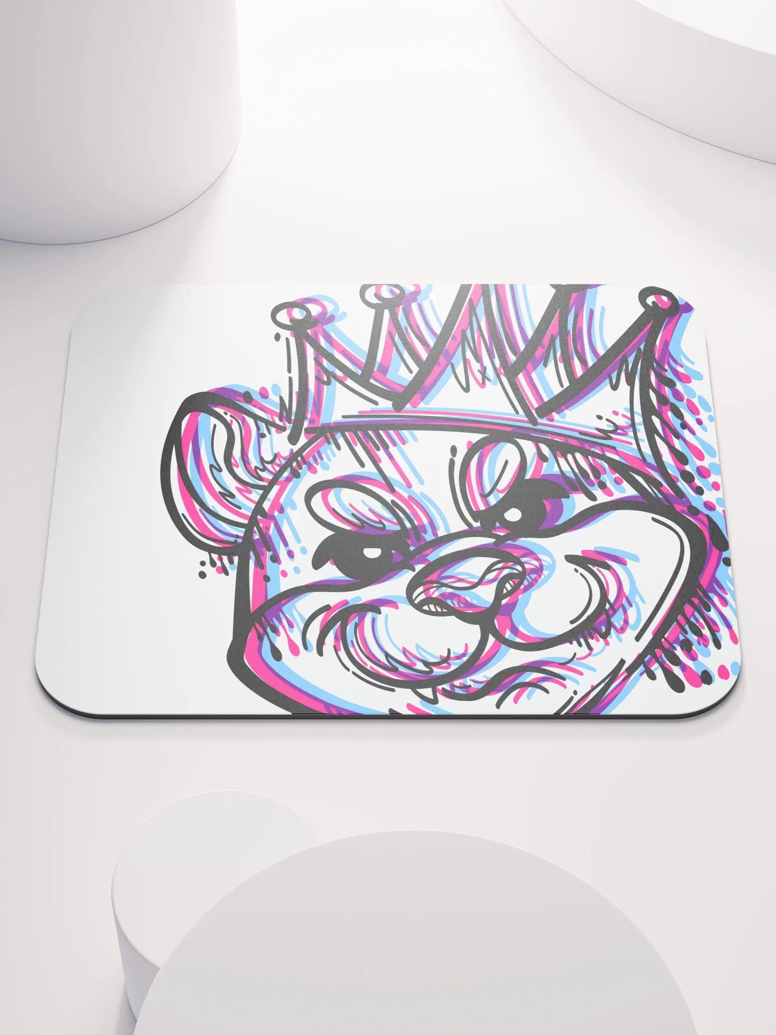 GLITCHY DOG | MOUSE PAD product image (1)