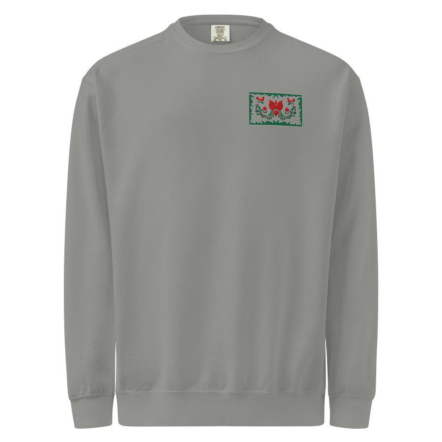 Hungarian Colors In The Gray Embroidered Sweatshirt product image (1)
