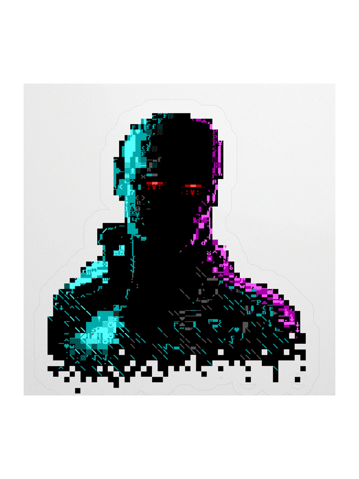 Ghost in the Wires ASCII Art Sticker product image (3)