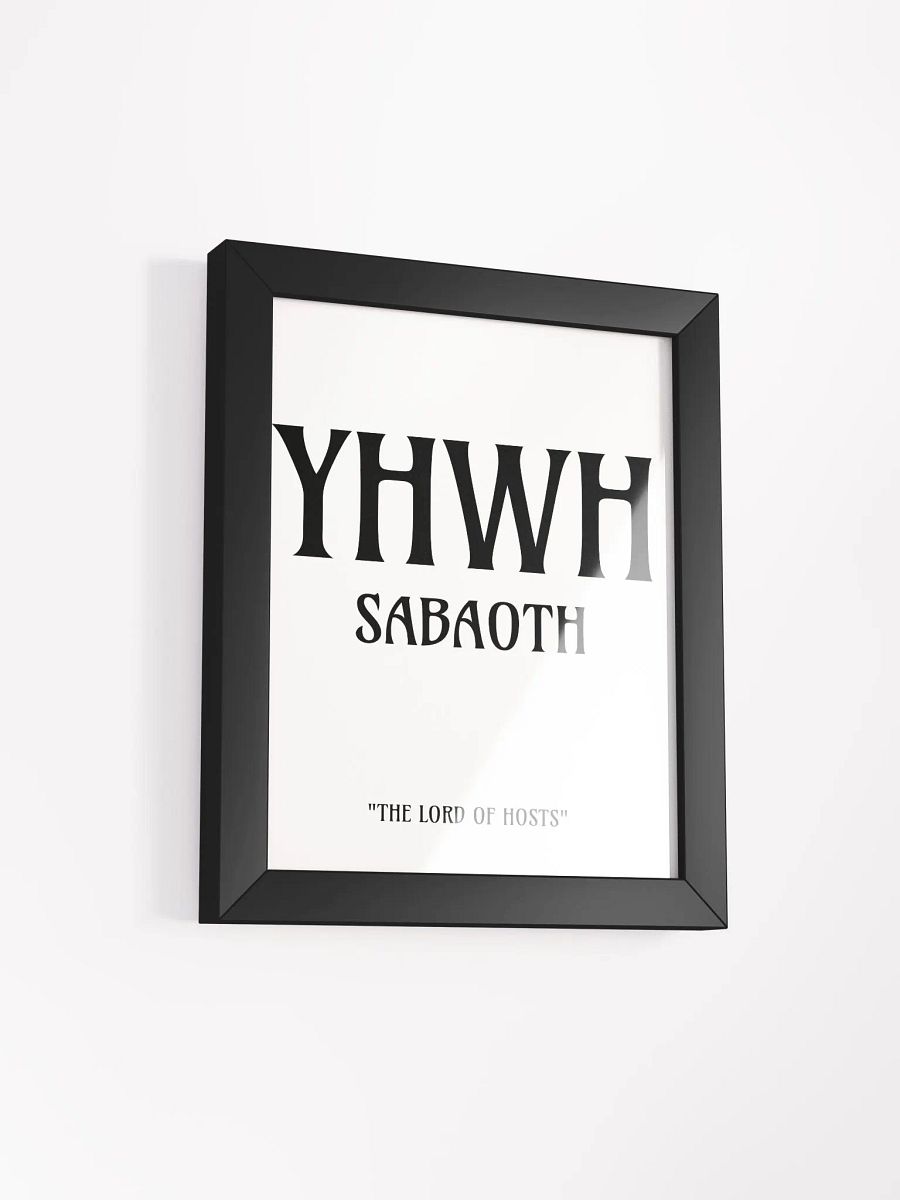 Yahweh Sabaoth Christian Wall Art | Faith Art | Home Decor | Christian Decor | Inspirational Wall Art product image (2)