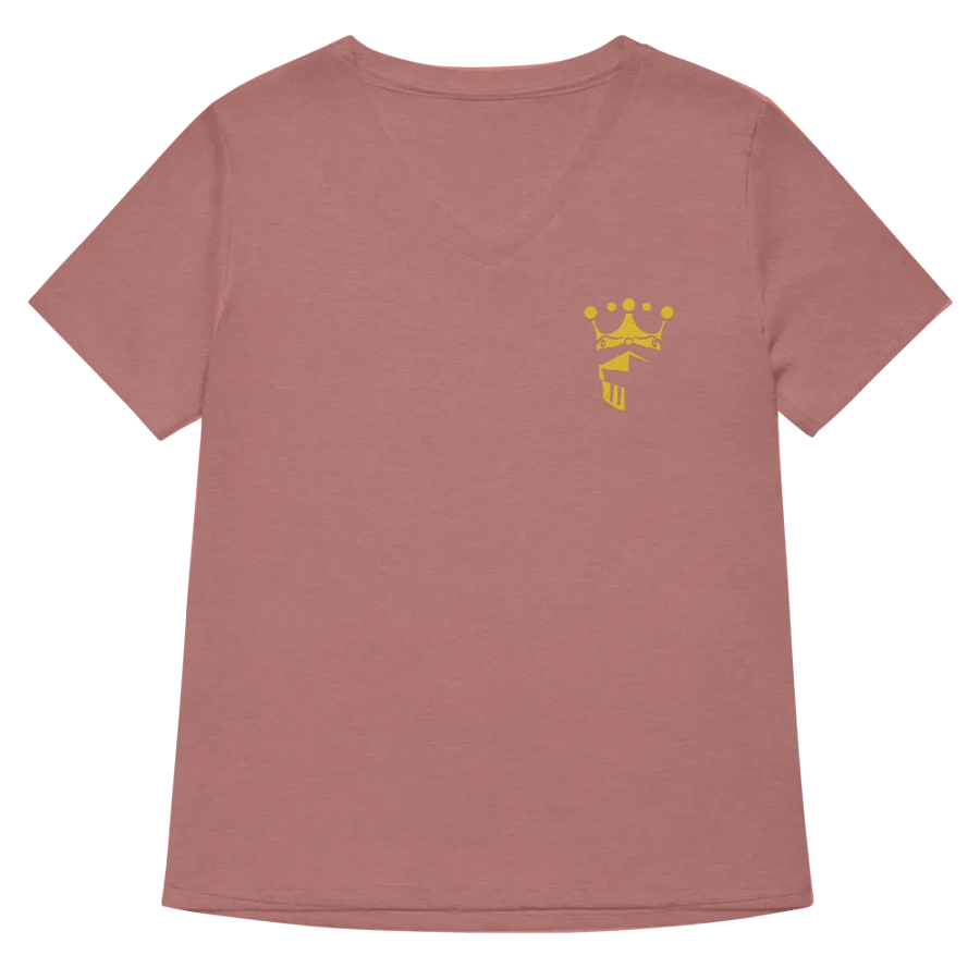 King and crown embroider womens v neck product image (15)