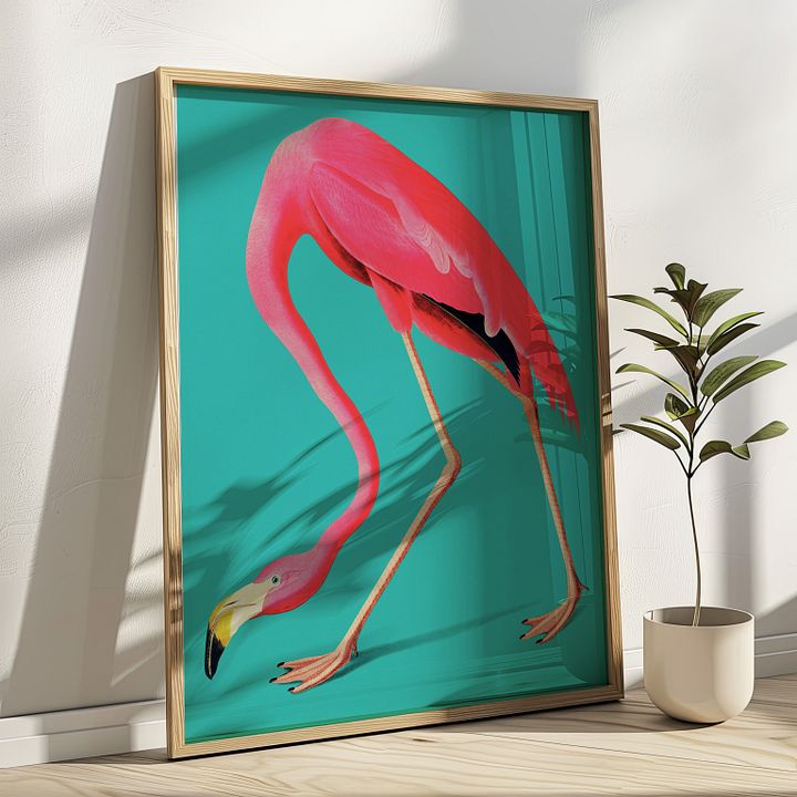 Vintage Flamingo Art Print product image (1)