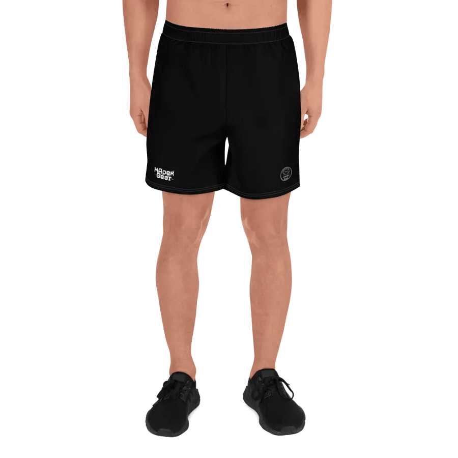 Athletic Long Shorts - Black - White HApex Gear White Logo product image (5)