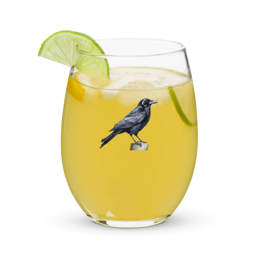 Prestige Crow Stemless Wine Glass - Motif V product image (9)