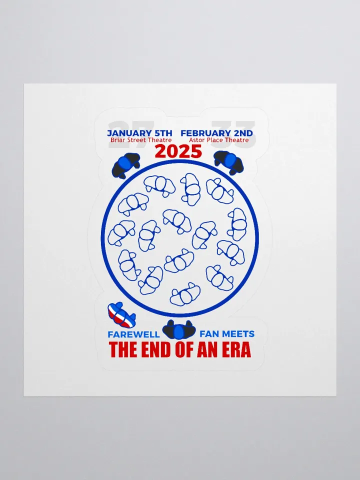 Blue Man Group's Farewell to An Era Fan Kiss Cut Sticker product image (1)