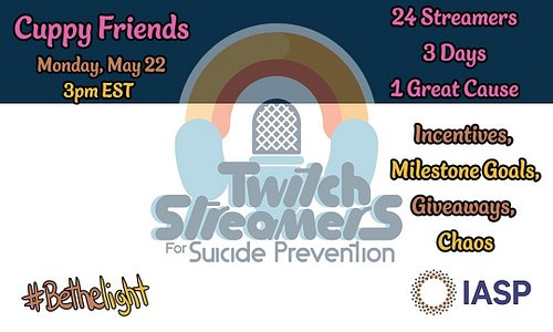 Twitch Streamers for Suicide Prevention Raid Train Caboose! #BeTheLight

Goin Live Now Over at https://www.twitch.tv/its_xirr...