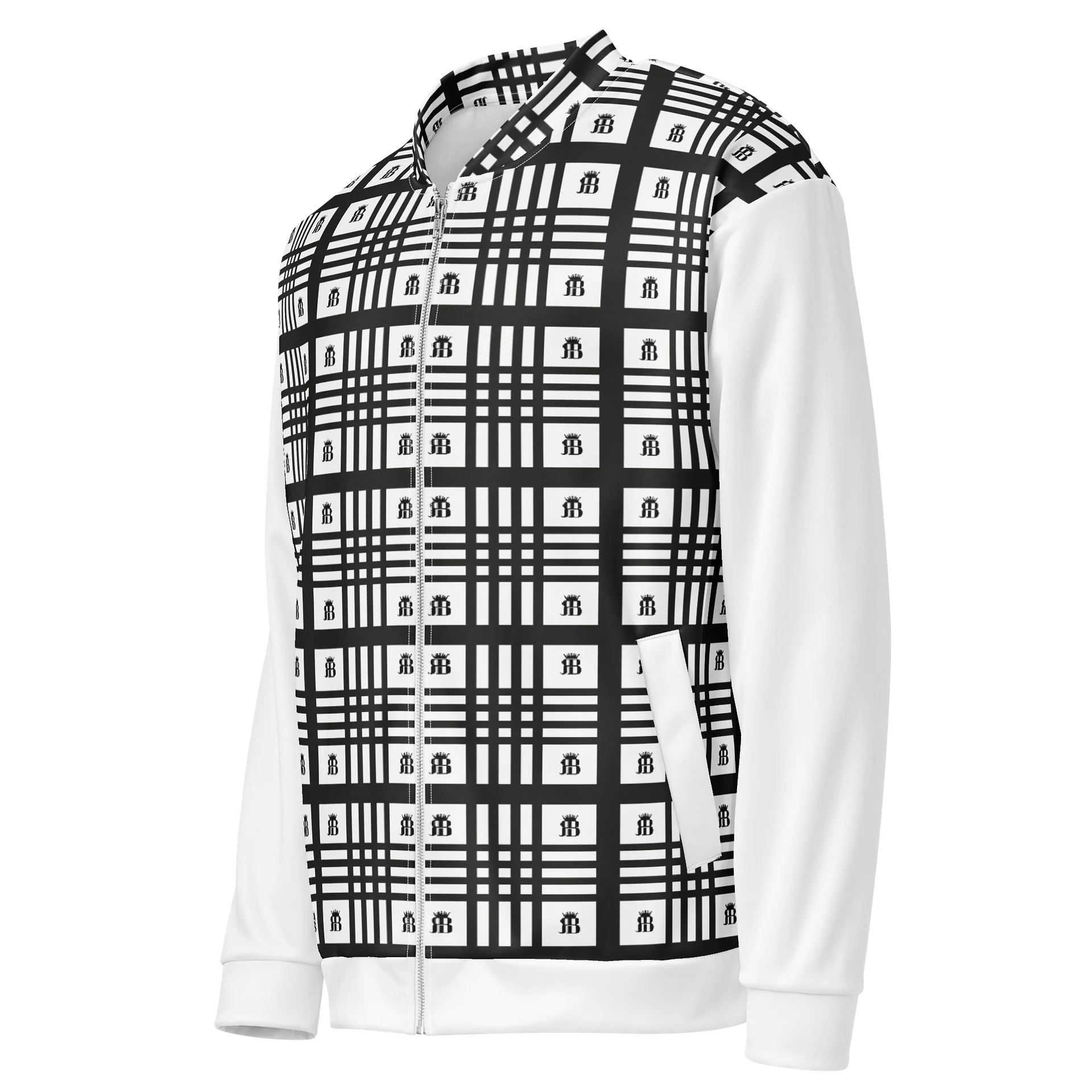 Reebox Grid Pattern Bomber Jacket product image (3)