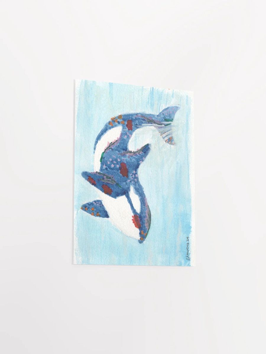 floral orca backwards breech 02 - watercolour - print product image (4)
