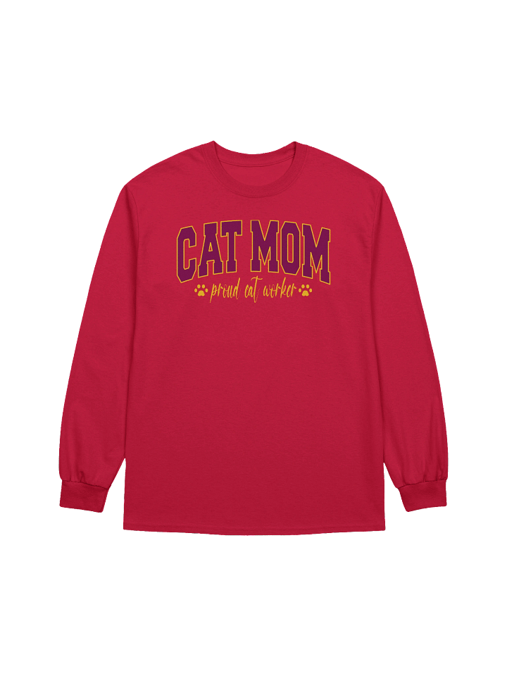 Cat Mom (proud cat worker) - Unisex Adult Long Sleeve T-shirt product image (1)