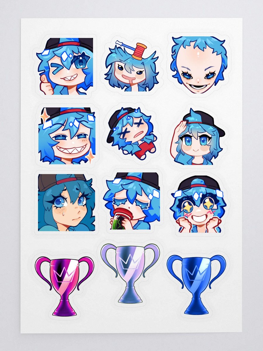Akira Emote Sticker Sheet v2 product image (3)