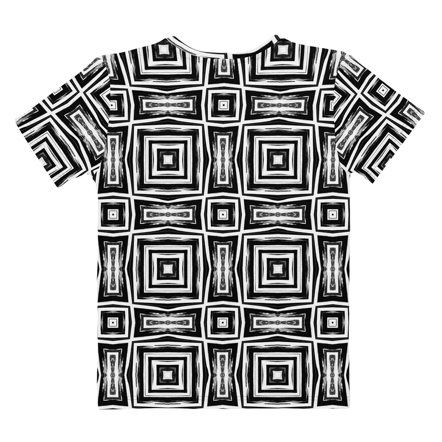 Abstract Monochrome Repeating Pattern Women's T Shirt product image (9)