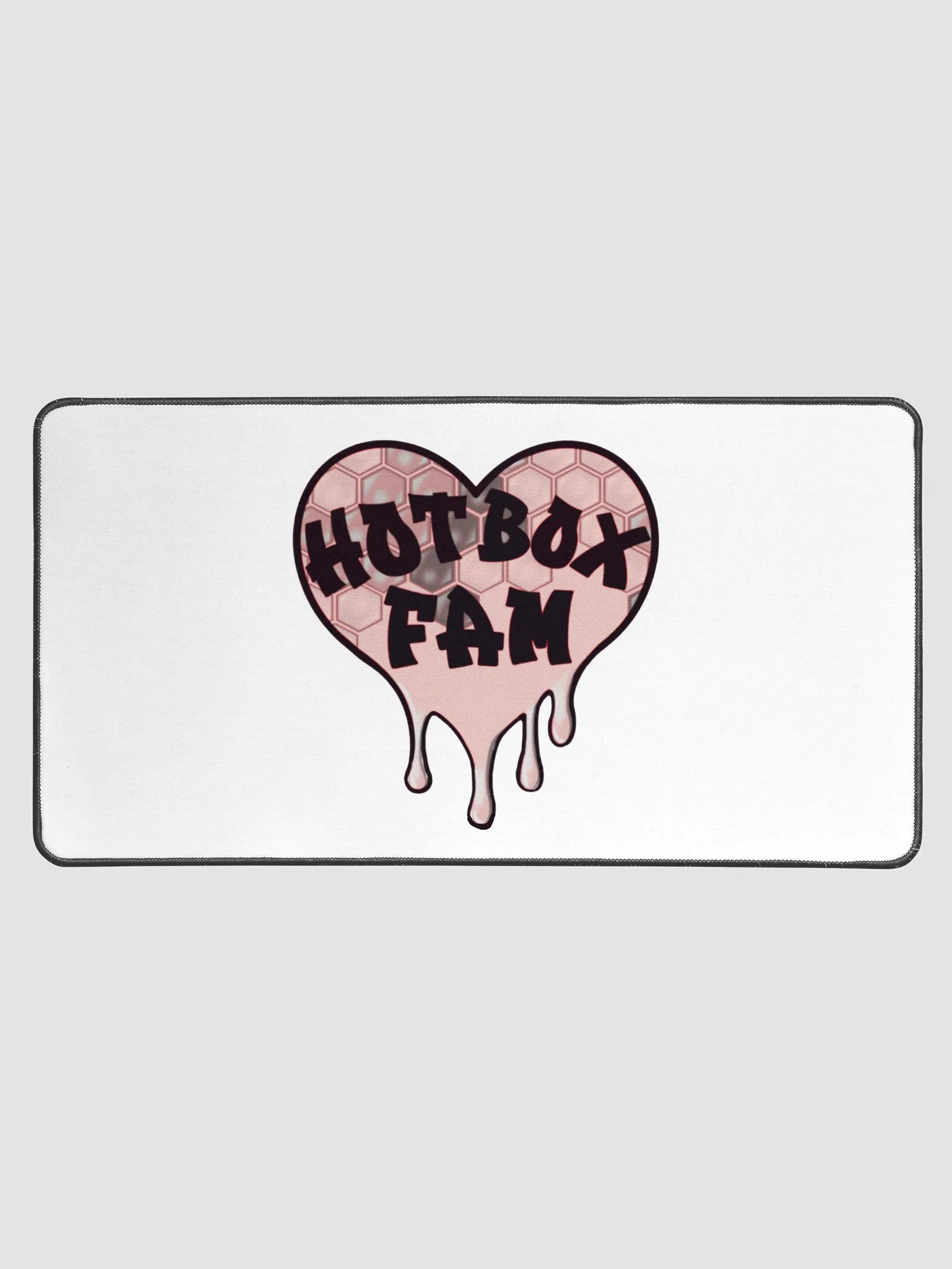 HOT BOX FAM PALE PINK HONEY COMB DESK MAT product image (1)