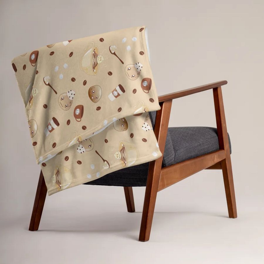 Coffee Slime Throw Blanket product image (1)