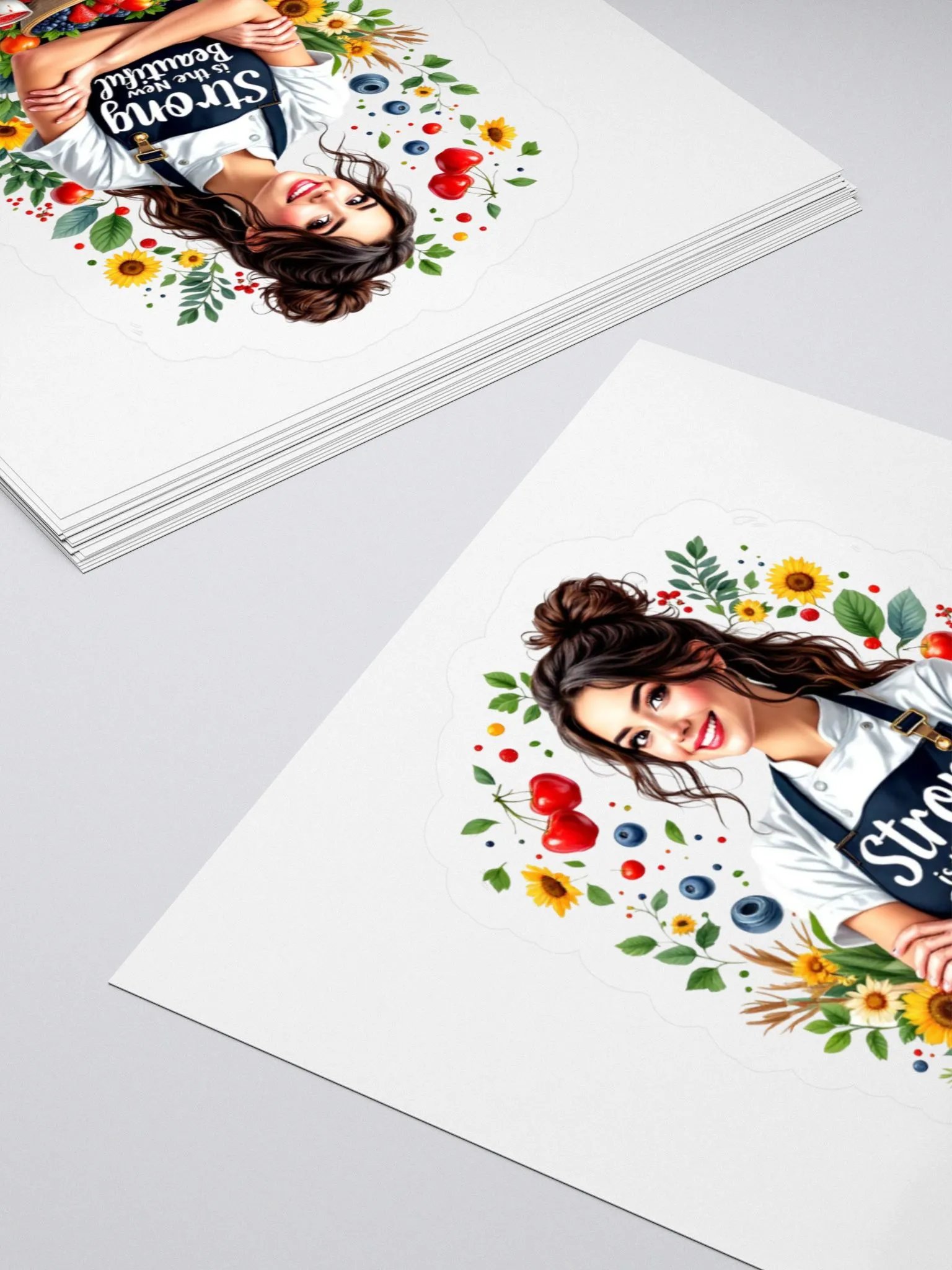 Strong is the New Beautiful Kiss Cut Stickers product image (12)