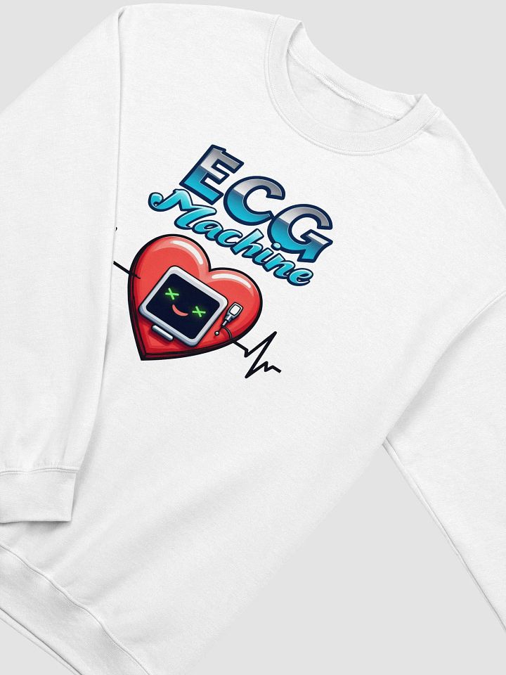 Smiling Heart ECG Machine Crewneck product image (10)