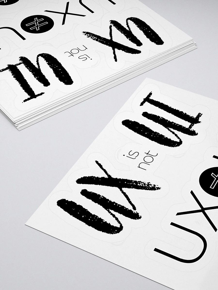 UX is not UI Custom Cut Vinyl Stickers product image (11)