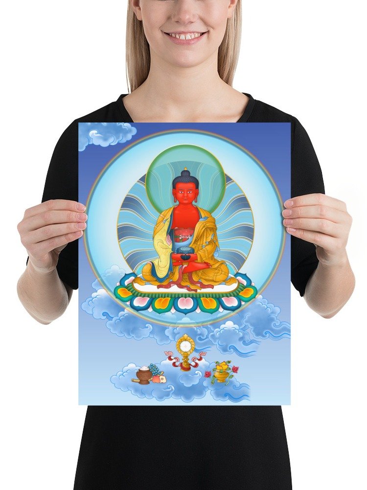 Amitabha Buddha thangka canvas print product image (3)