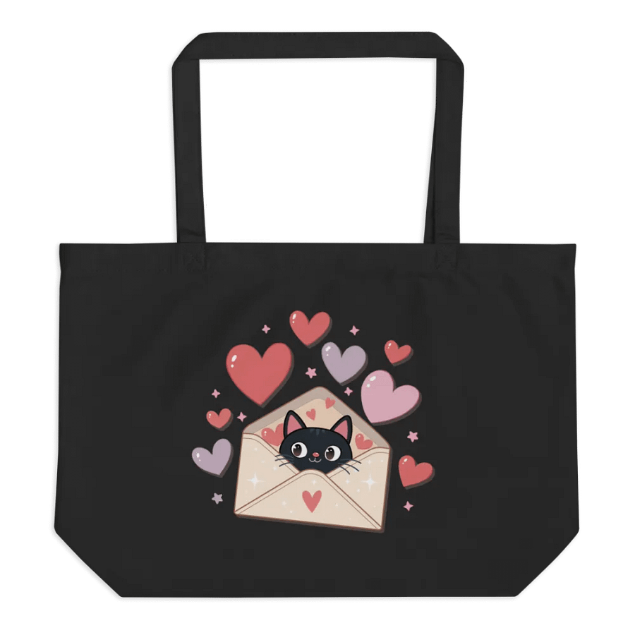 Feline Valentine Envelope - eco tote product image (1)