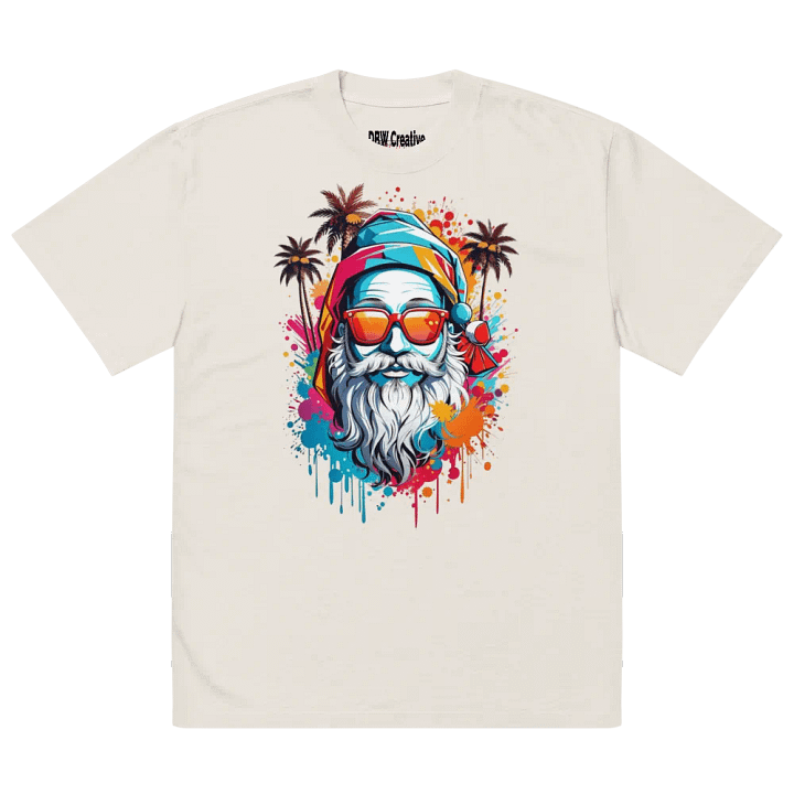 "Santa's Summer Vibes" Oversized Tee product image (2)