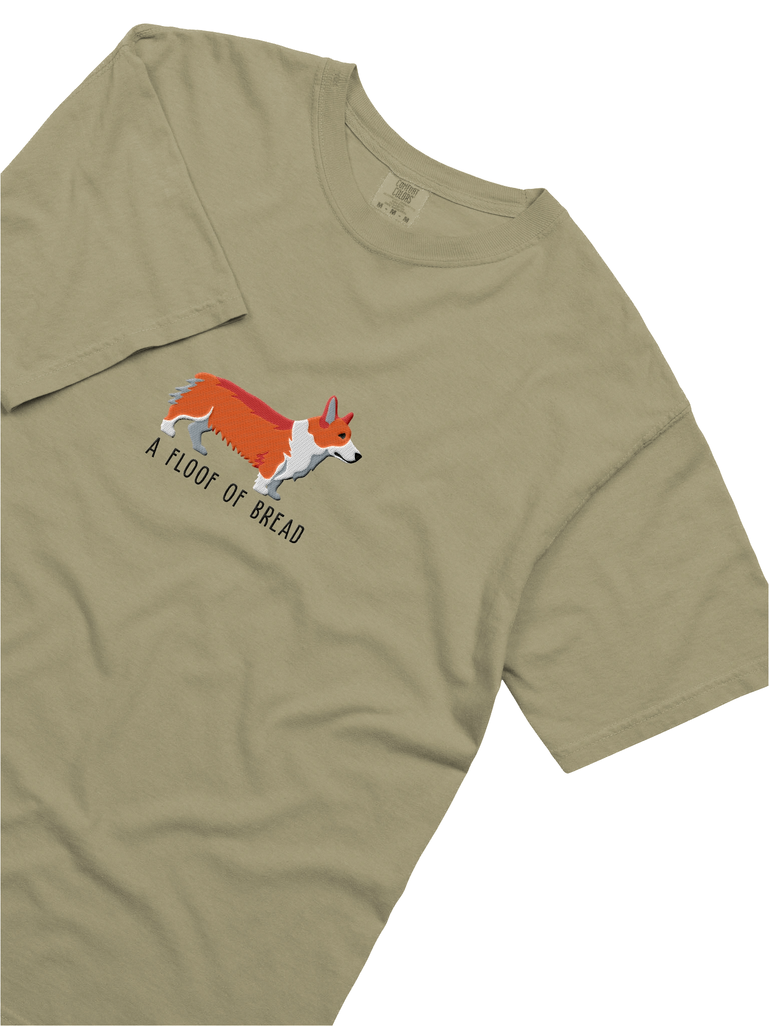 A Floof of Bread T-Shirt(Embroidered) of a Pembroke Welsh Corgi(Red) product image (15)