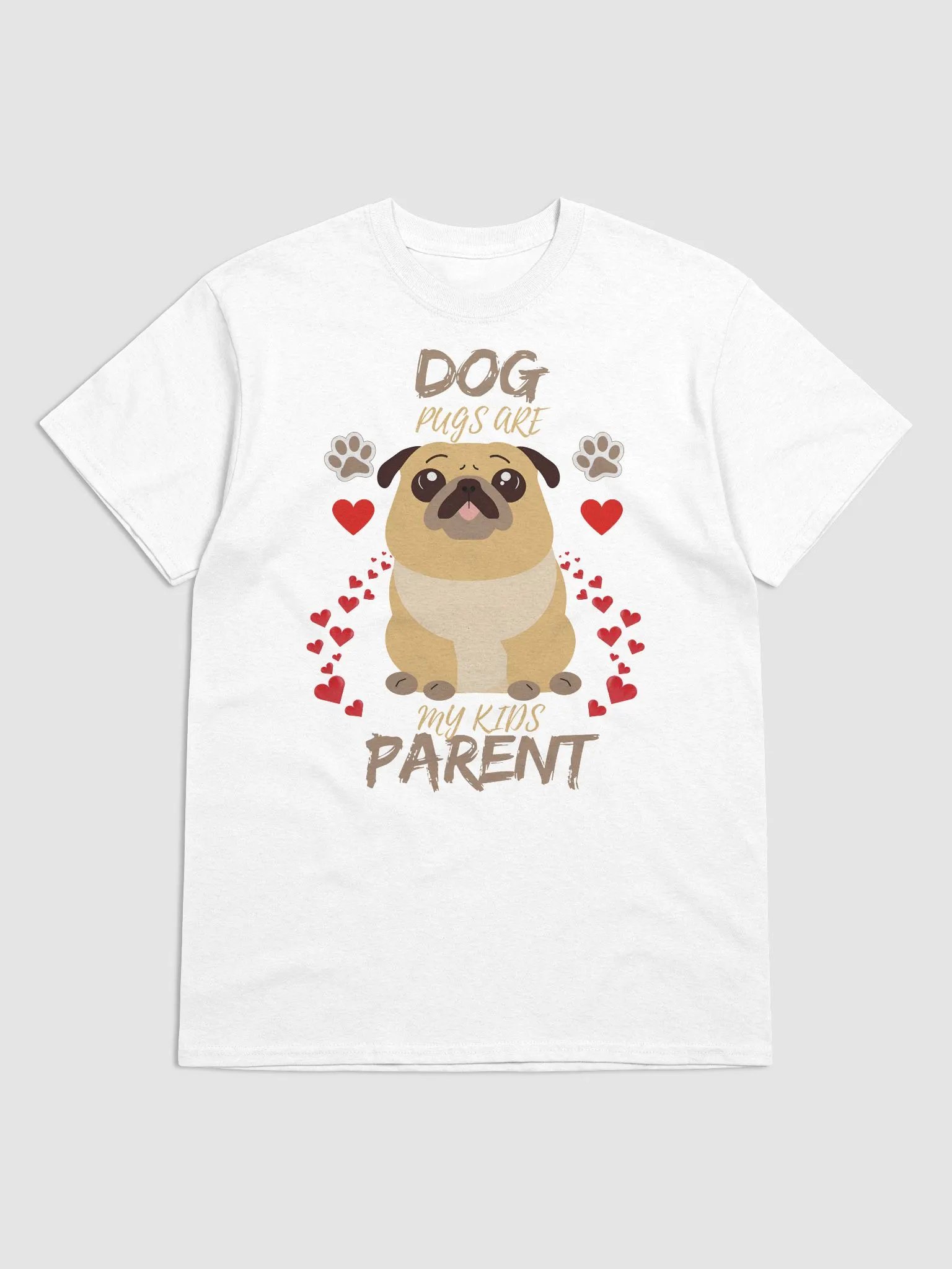 Pawsitively Adorable Pug Love T-Shirt product image (67)
